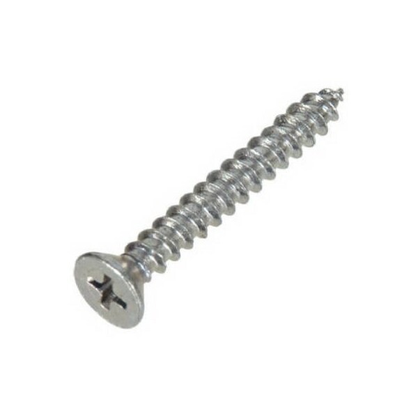Hillman Sheet Metal Screw, #6 x 3/4 in, 18-8 Stainless Steel Flat Head Phillips Drive 823422 - main
