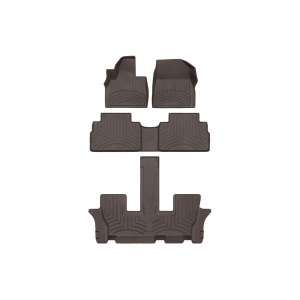 Weathertech Cocoa, Front and Rear and Rear FloorLiner HP 471532-1-2-3IM - main