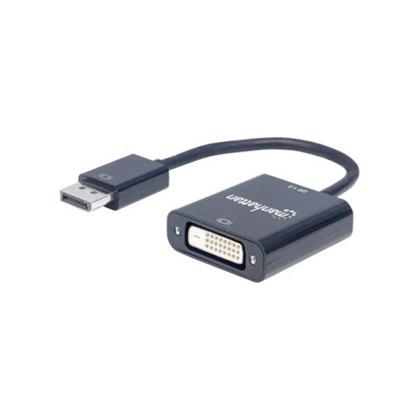 Manhattan - Strategic DISPLAYPORT 1.2A MALE TO DVI-D FEMALE, ACTIVE, 23 CM 9 IN., BLACK 152228 - main