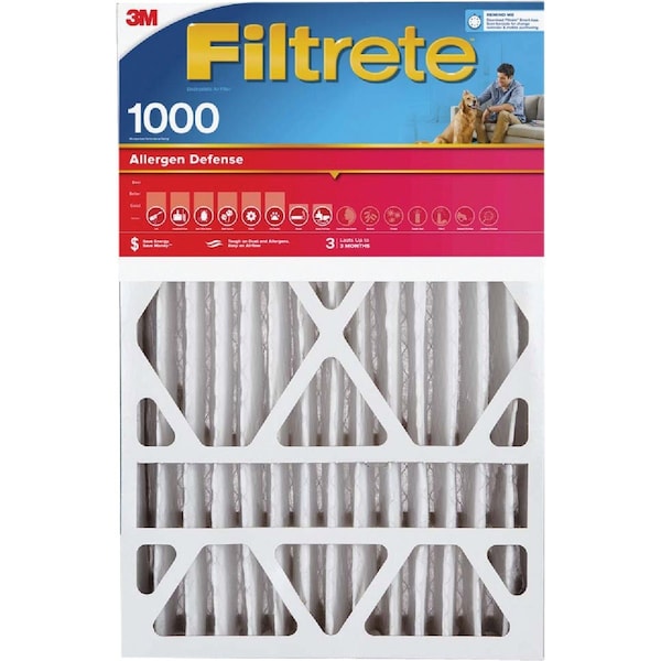 Filtrete 20'' x 25'' x 4'' 1000 MPR Allergen Defense Deep Pleat Furnace Filter MERV 11 NADP03-4IN-4 - main