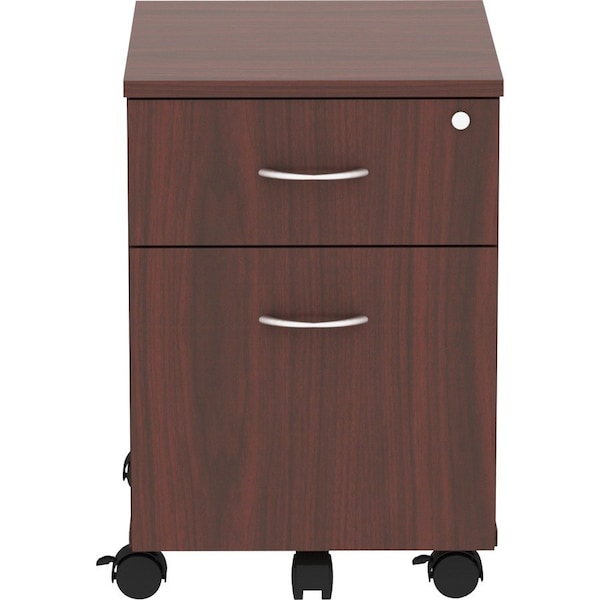 Lorell Relevance Series 2-Drawer Vertical File Cabinet, 15.8" x 19.9" x 22.9", Mahogany LLR16216 - main