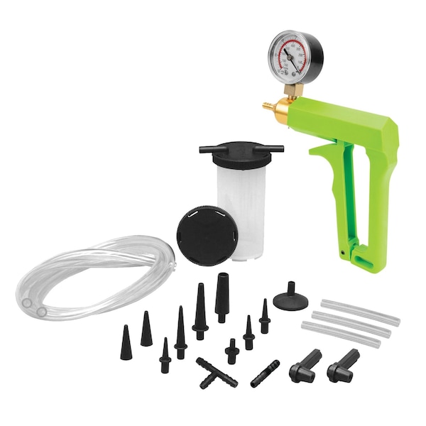 Performance Tool Vacuum Pump/Bleeder Kit, Diagnostic, Brake Bleeding, 25 in. Hg W87032 - main