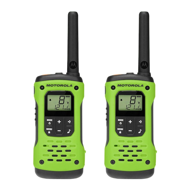 Motorola Solutions T600 35 Miles Waterproof Two-way Radio Green, 2PK T600-C - main