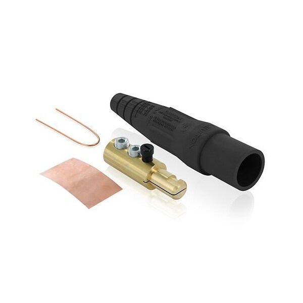 Leviton Cam-Type Male Plug 16 Series Blk 16D24-TUE - main