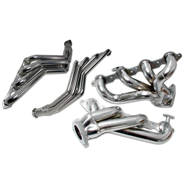 Karuma Car Care 0.62 in. Shorty 1994-1995 Ford Mustang 5.0L Premium Series Performance Headers - Chrome KA3560376 - main