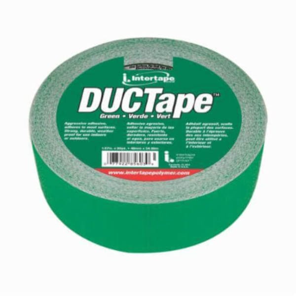 Intertape AC20 Colors Utility Grade Duct Tape, 54.8 m L x 48 mm W, 9 mil Thick, Natural rubber/Resin Adhesive 20C-GR 2 - main