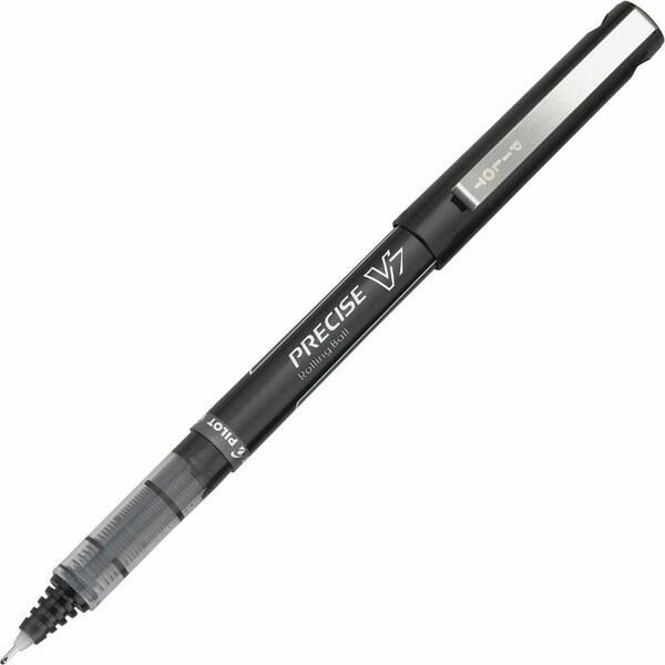 Pilot Precise V7 Rolling Ball Pen, Non-Refillable, Fine, 0.7mm, Black Ink, Dozen 35346 - main