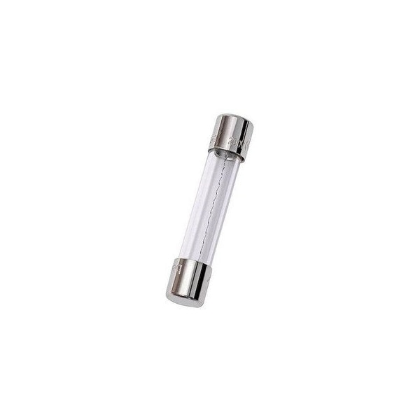 Ferraz Shawmut 1/4in x 1-1/4in, 250 VAC, 6 A, 200 A Interrupt, Glass Body, Ferrule Terminal, Clip Mount, Fast, 5PK GGC6 - main