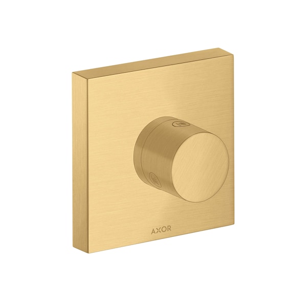 Axor ShowerSolutions Diverter Trim Trio/Quattro 5" x 5" in Brushed Gold Optic 10932251 - main