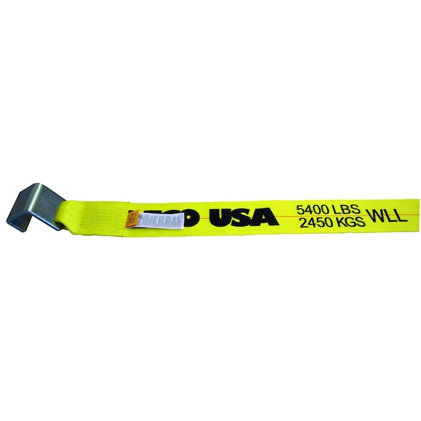 Doleco RORO Strap 4" with Container Hook and Sewm Loop, 5,400 lbs WLL 23104499 - main