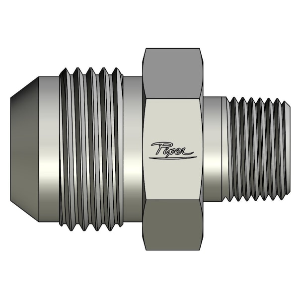 Piper 3/4in. Male JIC X 3/8in. Male Pipe, Straight 0100-12-06 - main
