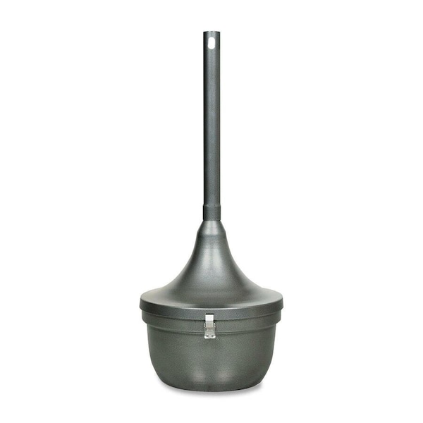 Ex-Cell Kaiser 4.5-Gal. Cigarette Receptacle - Steel, Hammered Charcoal SRS-1 HCCL - main