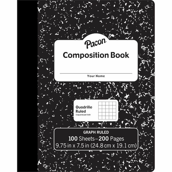 Pacon Composition Book, White, 16PK PACMMK37103 - main