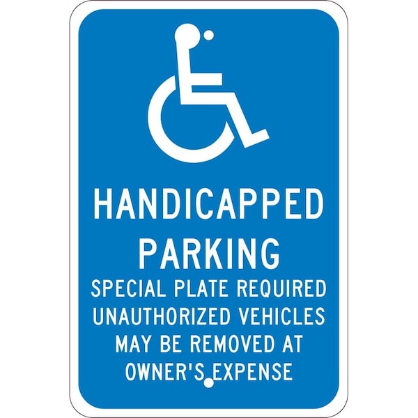 Nmc State Handicapped Reserved Parking Sign Massachusetts, TMS322J TMS322J - main