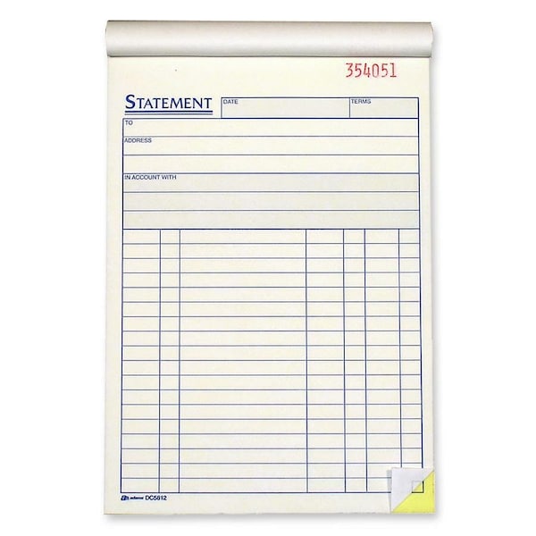 Adams Statement Book 2-part carbonless 50 ST per BK DC5812 - main