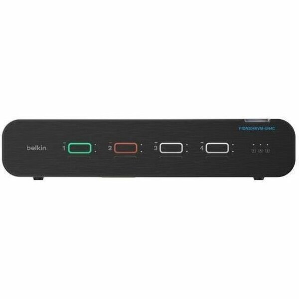 Belkin 4 PORT 2 HEAD DP/ UNIVERSAL SKVM WO/CAC PP4.0 F1DN204KVM-UN4C - main