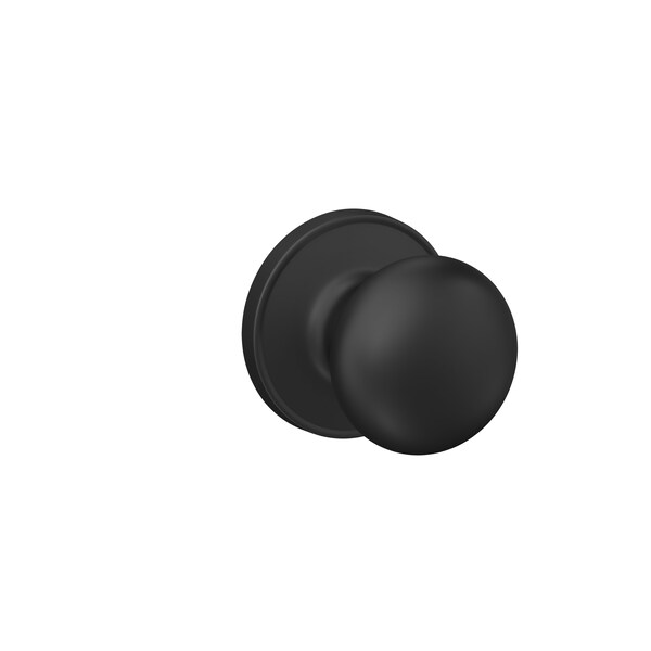 Schlage Residential - J Series Schlage Residential Passage Lock Stratus Knob with 16254 Latch and 10101 Strike Matte Black Finish J10STR622 - main