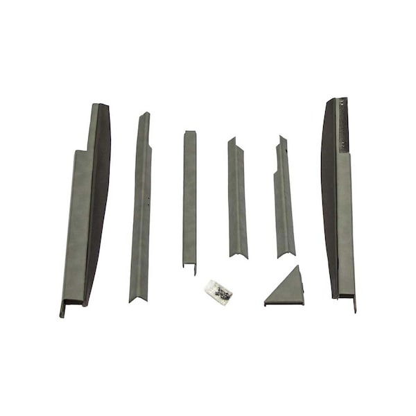 K&M Mfg Corner Post Kit for Case IH 71-89 Series Magnum Tractors Late Models Embassy Gray Vinyl 4188 - main