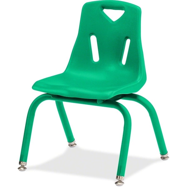 Jonti-Craft Berries Stacking Chair with Powder-Coated Legs, 12 in. Ht, Green 8122JC1119 - main