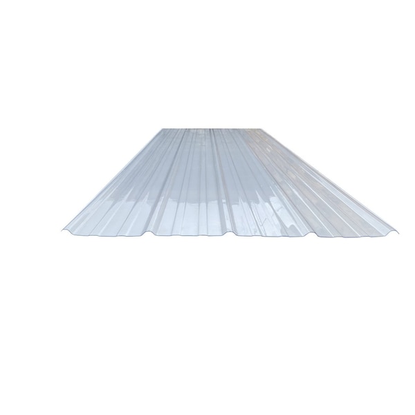 Falken Design Clear Ribbed Polycarbonate Panel 38in x 96in x 1/16in - Strong & Lightweight for Roofing Rib-PC-RP--Clear-1/16-3896 - main
