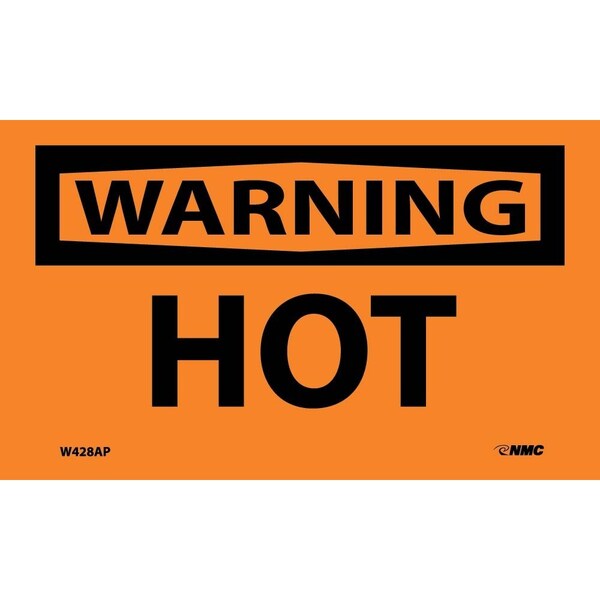 Nmc Warning Hot Label, Pk5, W428AP W428AP - main