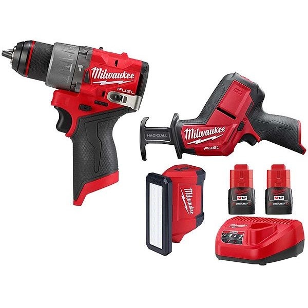 Milwaukee Tool M12 6-Tool Combo Kit 3404,2520,2367,48112420X2,48592401 - main