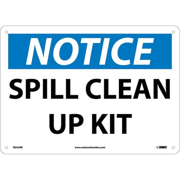 Nmc Notice Spill Clean Up Kit Sign, N345RB N345RB - main