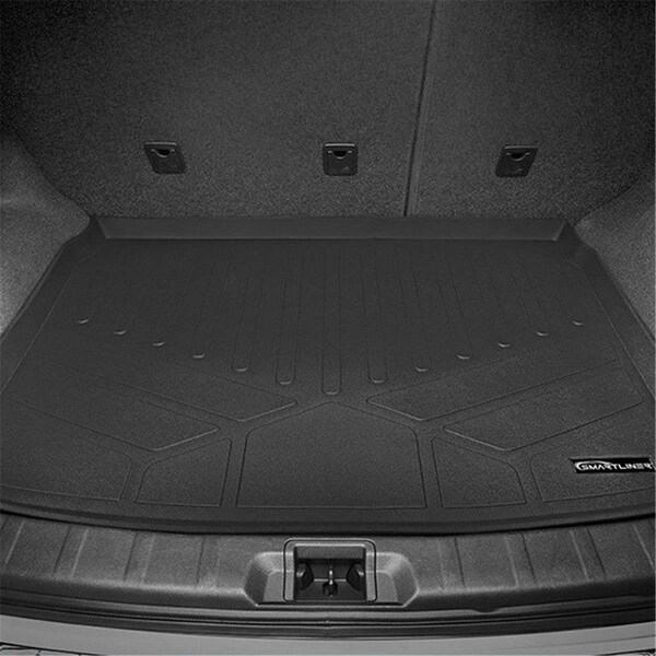 Smartliner Custom Fit All Weather Black Trunk Mat Cargo Liner for 2021 Genesis GV80 SD0549 - main