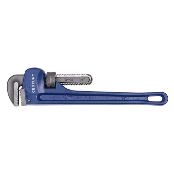 Century Drill & Tool 14 in L 1-7/8 in Cap. Aluminum Pipe Wrench