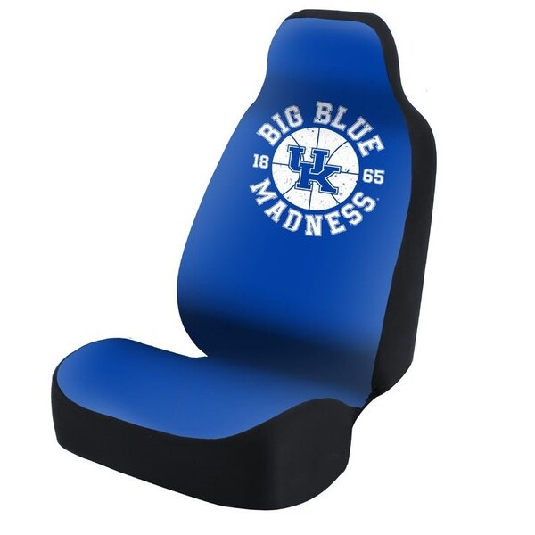 Coverking Universal Seat Cover Print 1pc Ultimate Suede Kentucky Big Blue Madness w/ Black Interlock Backing USCSELA312 - main