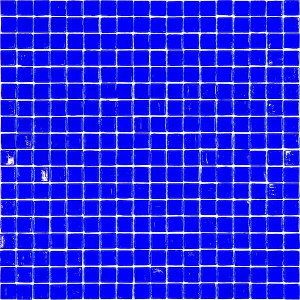 Apollo Tile Skosh 11.6 in. x 11.6 in. Glossy Cobalt Blue Glass Mosaic Wall and Floor Tile 18.69 sqft/case, 20PK APLNB88BL563A - main