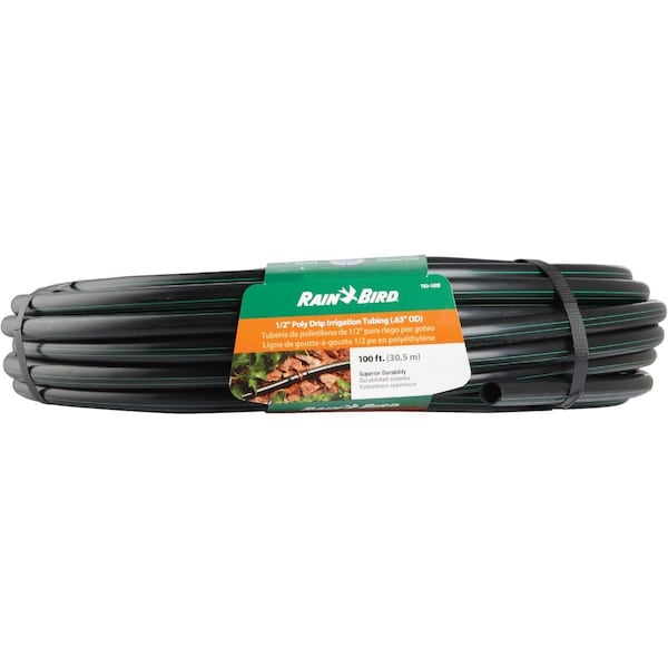 Rain Bird 1/2'' X 100 Ft. Black Plastic Blank Drip Tubing T63-100 - main