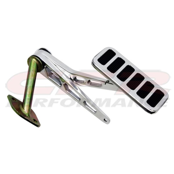 Cfr Performance Billet Aluminum Air Impala Throttle Gas Pedal - Polished for 1955-66 Chevy Bel HZ-8854-POL - main