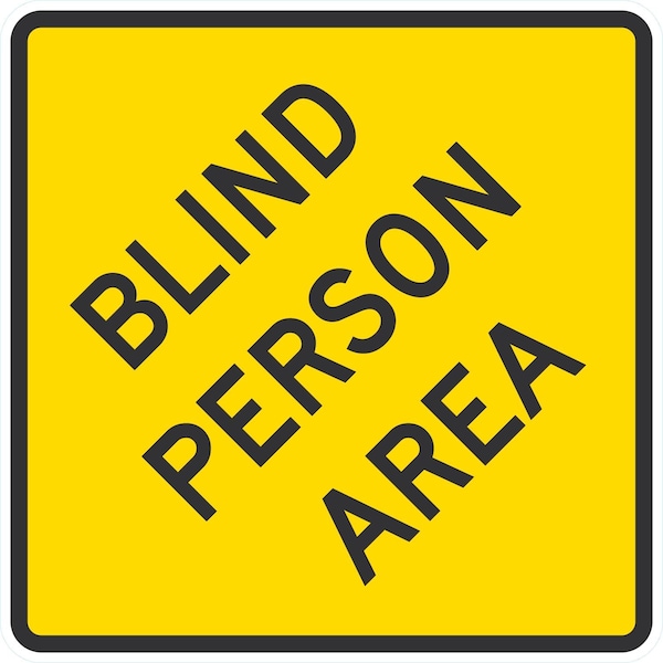 Lyle Blind Person Area, 24x24, Engineer Grade, Yellow G-12955-EG_24x24 - main