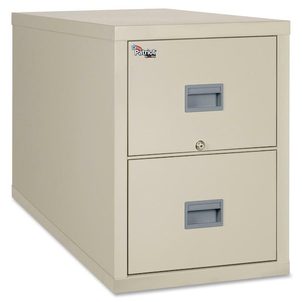 Fire King Fireking Fireproof 2 Drawer Vertical File Cabinet Legal 20-13/16"Wx31-9/16"Dx27-3/4"H Parchment 2P2131-CPA - main