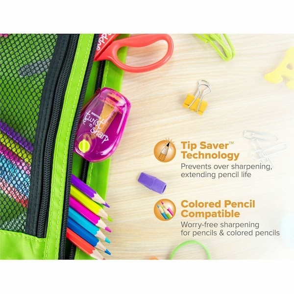 Bostitch TwistNSharp Pencil Sharpener, Assorted BOSPS1ADJ - main