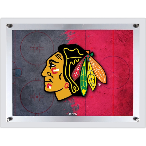 Holland Bar Stool Co Chicago Blackhawks 14.5 in. x 12 in. Backlit LED Sign by Company LBLedA - main