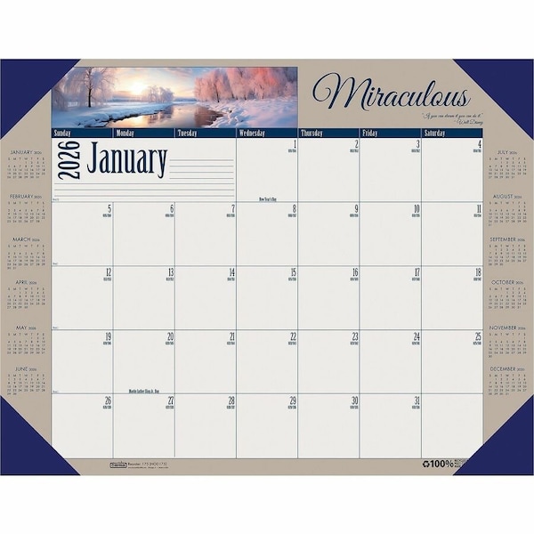 House Of Doolittle Earthscapes Motivational Desk Pad, 22'' x 17'', 2025 175 - main