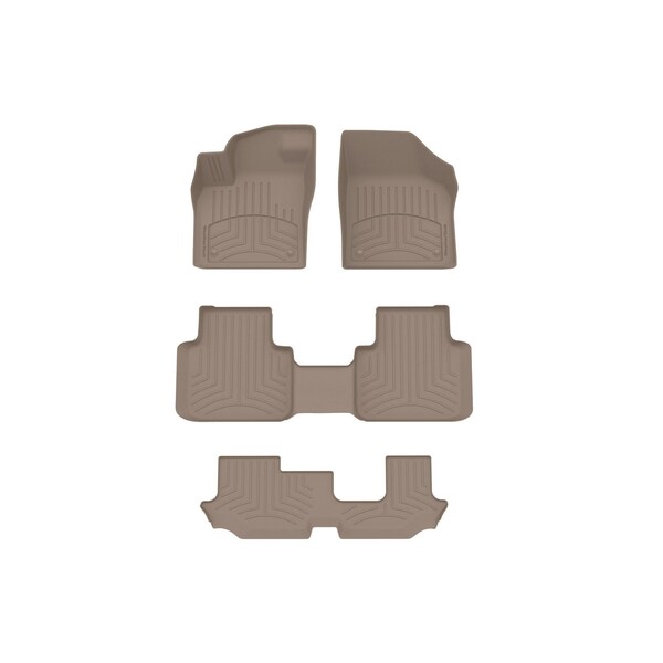 Weathertech Tan, Front and Rear and Rear FloorLiner HP 451084-1-4-3IM - main
