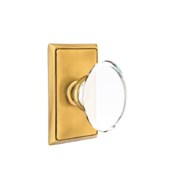 Emtek Residential Door Knobs Passage Reversible French Antique Brass 8121HTUS7 - main