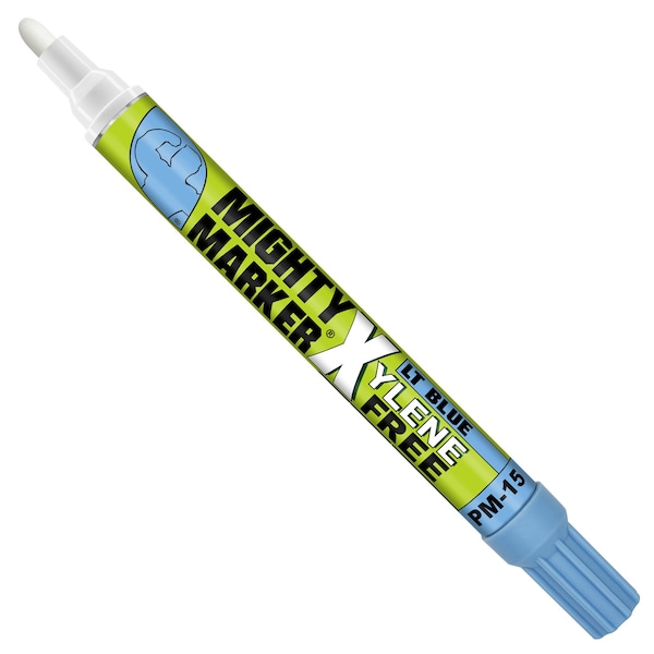 Mighty Marker PM-15 Paint Marker, Eco-Friendly, 10ml Alcohol Based Paint, Lt.Blue Color Family, 8-PK 80615 - main