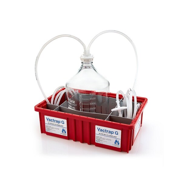 Ezbio EZBio 500 mL PETG Media Bottles, Sterile, Square Storage Bottles w/38-430 White Closed VersaCap, 20PK 137-4214-FLS - main