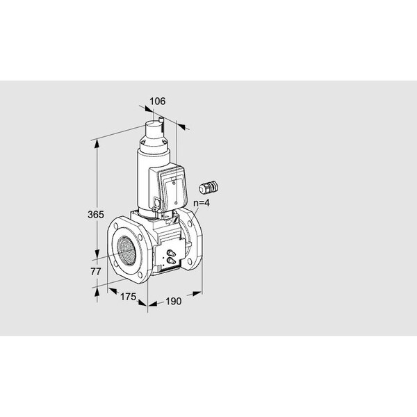 Honeywell Kromschroder Solenoid Valve for Gas/Air, 500 mbar, IP65, EN 161 KS88207023 - main