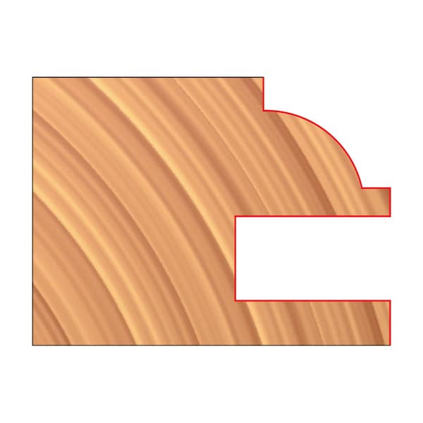 Freud 3-9/16in. x 1in. x 1-1/4in. 3/4in. Stock Male & Female Cabinet Door Cutter Sets UP263-IC - main
