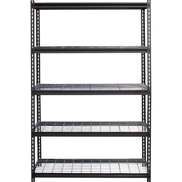 Lorell Wire Deck Shelving 72" Height x 48" Width x 18" Depth Recycled 99930 - main