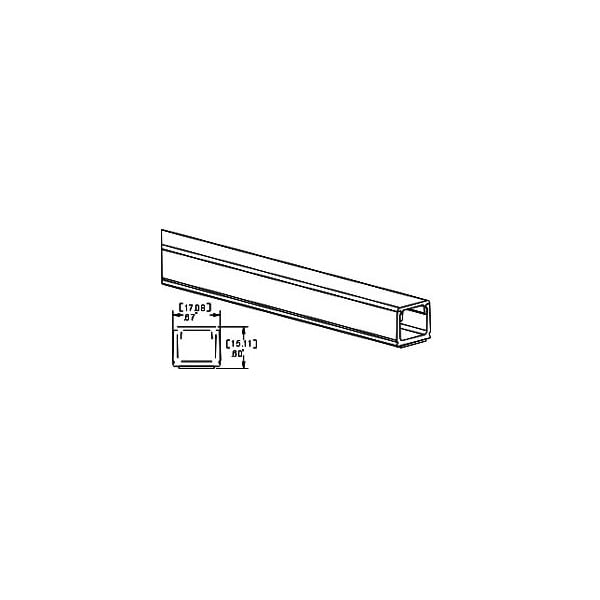 George Risk Industries E-Z Duct 5/8inx1/2in Raceway, 6ft Length, Bag of 6, Adhesive Backing, Mounting Holes, White E-Z58 6-W - main