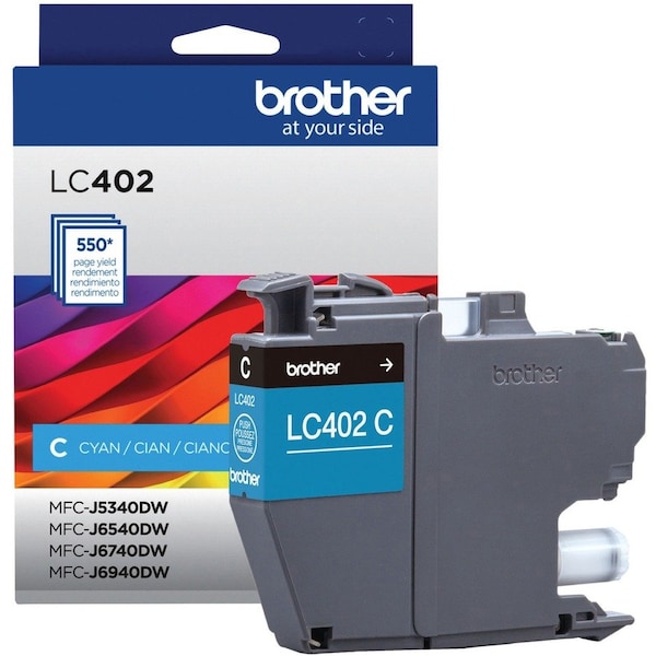 Brother Standard Yield Cyan Ink Cartridge LC402CS - main
