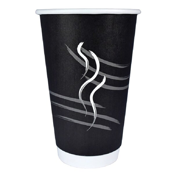 Rdi Double Wall Cup Generic Black Unwrapped 16oz 500cs, 500PK CP-DBU16-BLK - main