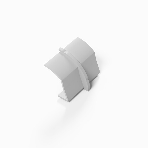 D-Line 0.87x0.87in White Connector, 5PK US/CP22QSW-5PK - main