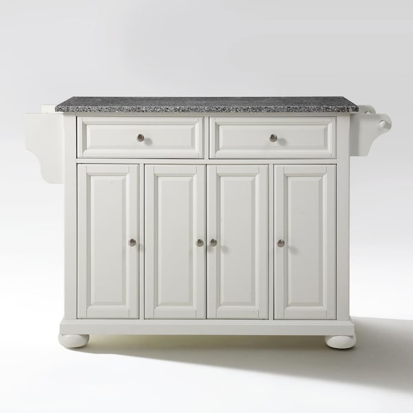Crosley Alexandria Granite Top Full Size Kitchen Island/Cart KF30003AWH - main